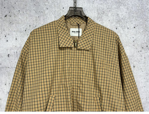Miu Miu 미우미우 24SS 로고 체크 자켓 레플리카 5번 이미지 - 의류 | 세미샵 레플리카 사이트