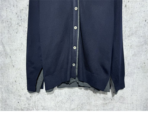 Miu Miu 미우미우 24ss 체스트 로고 실크 캐시미어 스웨터 가디건 레플리카 7번 이미지 - 의류 | 세미샵 레플리카 사이트