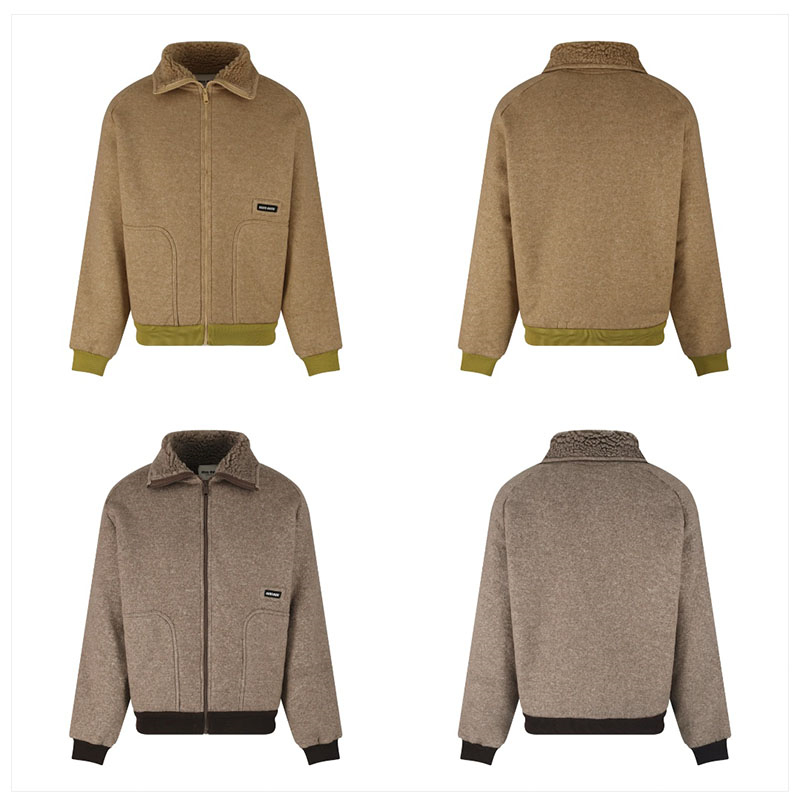 Miu Miu 미우미우 25FW 로고 플리스 블루종 자켓 레플리카 1번 이미지 - 의류 | 세미샵 레플리카 사이트