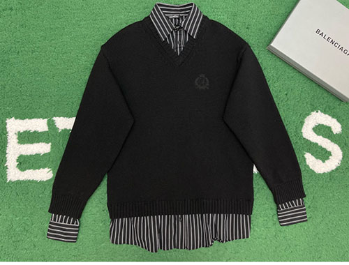 Balenciaga 발렌시아가 레이어드 셔츠 V 넥 스웨터 2컬러 레플리카 10번 이미지 - 의류 | 세미샵 레플리카 사이트