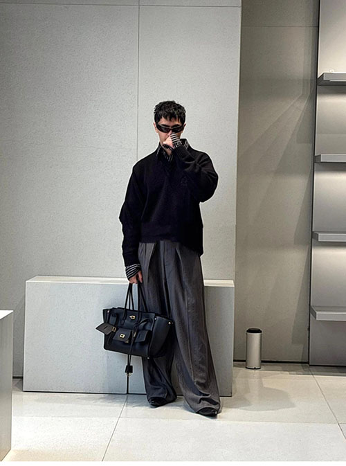 Balenciaga 발렌시아가 레이어드 셔츠 V 넥 스웨터 2컬러 레플리카 13번 이미지 - 의류 | 세미샵 레플리카 사이트