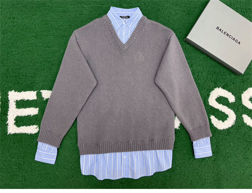 Balenciaga 발렌시아가 레이어드 셔츠 V 넥 스웨터 2컬러 레플리카 16번 이미지 - 의류 | 세미샵 레플리카 사이트