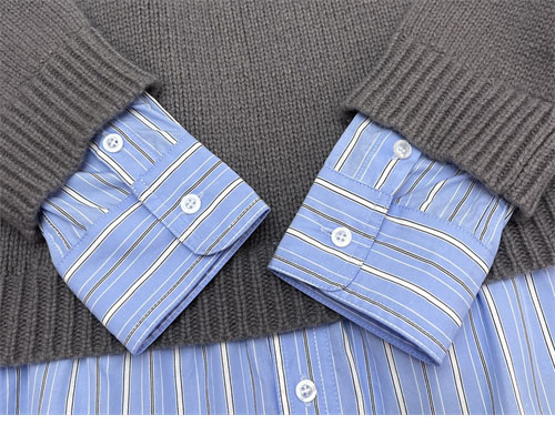 Balenciaga 발렌시아가 레이어드 셔츠 V 넥 스웨터 2컬러 레플리카 22번 이미지 - 의류 | 세미샵 레플리카 사이트