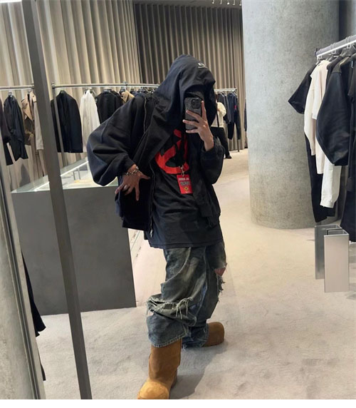 Balenciaga 발렌시아가 유니티 스포츠 아이콘 인코그니토 오버사이즈 후드 집업 레플리카 3번 이미지 - 의류 | 세미샵 레플리카 사이트