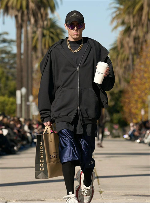 Balenciaga 발렌시아가 유니티 스포츠 아이콘 인코그니토 오버사이즈 후드 집업 레플리카 4번 이미지 - 의류 | 세미샵 레플리카 사이트