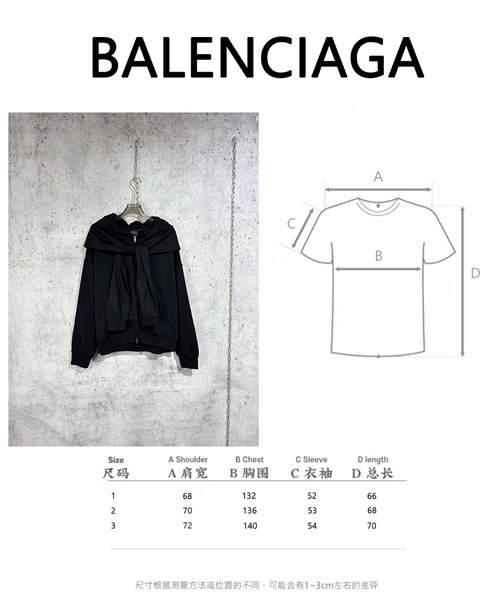 Balenciaga 발렌시아가 유니티 스포츠 아이콘 인코그니토 오버사이즈 후드 집업 레플리카 21번 이미지 - 의류 | 세미샵 레플리카 사이트