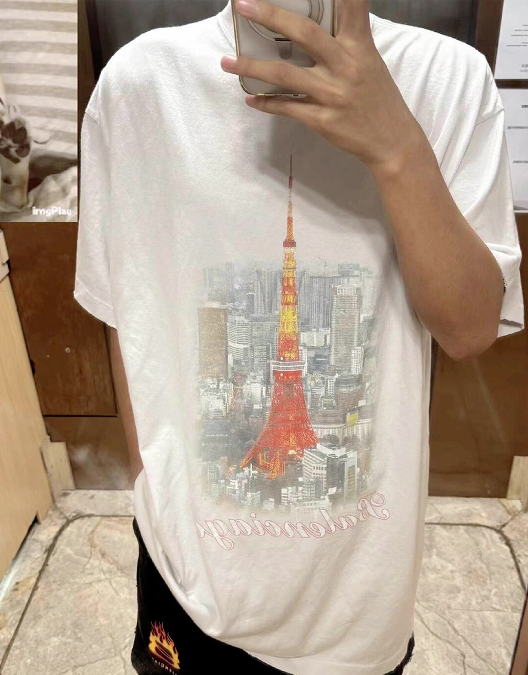 Balenciaga 발렌시아가 파리 리버티 문 미디엄 핏 반팔 티셔츠 “2COLOR” 레플리카 7번 이미지 - 의류 | 세미샵 레플리카 사이트