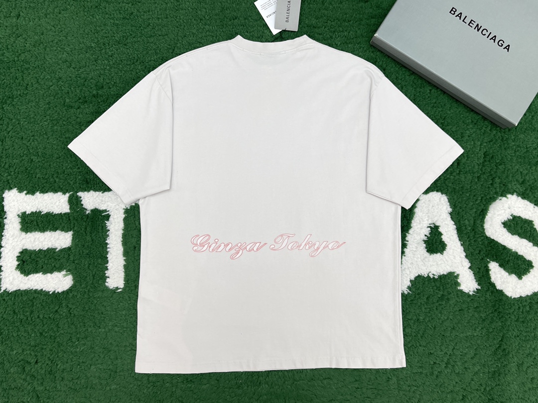 Balenciaga 발렌시아가 파리 리버티 문 미디엄 핏 반팔 티셔츠 “2COLOR” 레플리카 16번 이미지 - 의류 | 세미샵 레플리카 사이트