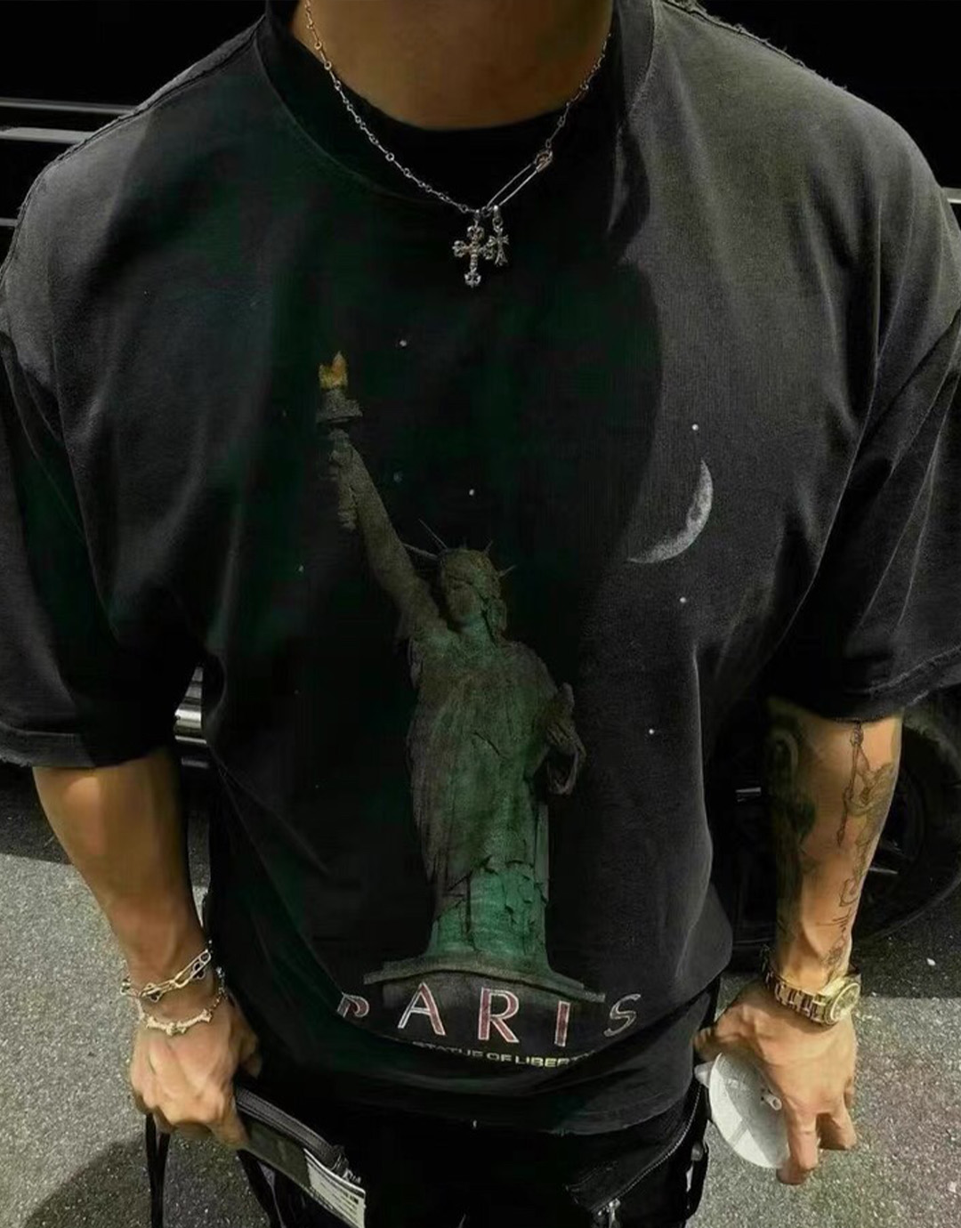 Balenciaga 발렌시아가 파리 리버티 미디엄 핏 반팔 티셔츠 “2COLOR” 레플리카 4번 이미지 - 의류 | 세미샵 레플리카 사이트