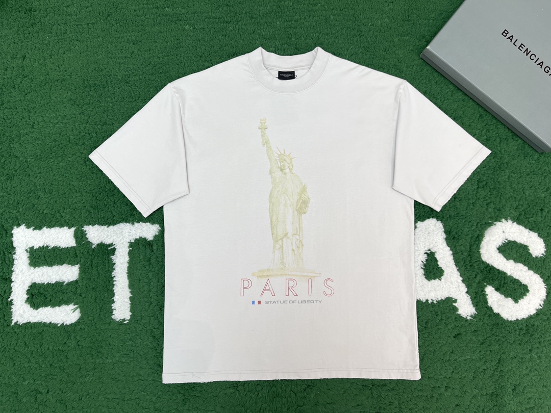 Balenciaga 발렌시아가 파리 리버티 미디엄 핏 반팔 티셔츠 “2COLOR” 레플리카 15번 이미지 - 의류 | 세미샵 레플리카 사이트
