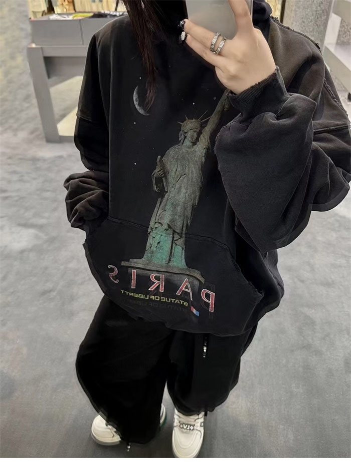 Balenciaga 발렌시아가 파리 리버티 오버사이즈 후디 레플리카 4번 이미지 - 의류 | 세미샵 레플리카 사이트