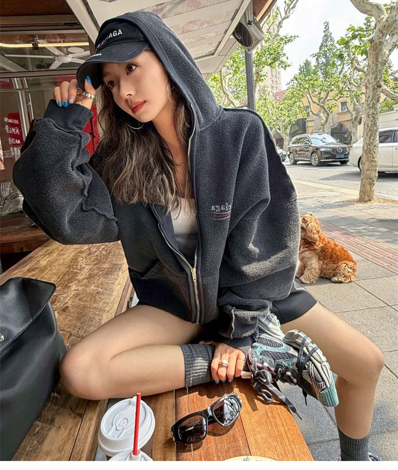 Balenciaga 발렌시아가 폴리티컬 캠페인 인사이드 아웃 라지 핏 집업 후드 레플리카 2번 이미지 - 의류 | 세미샵 레플리카 사이트