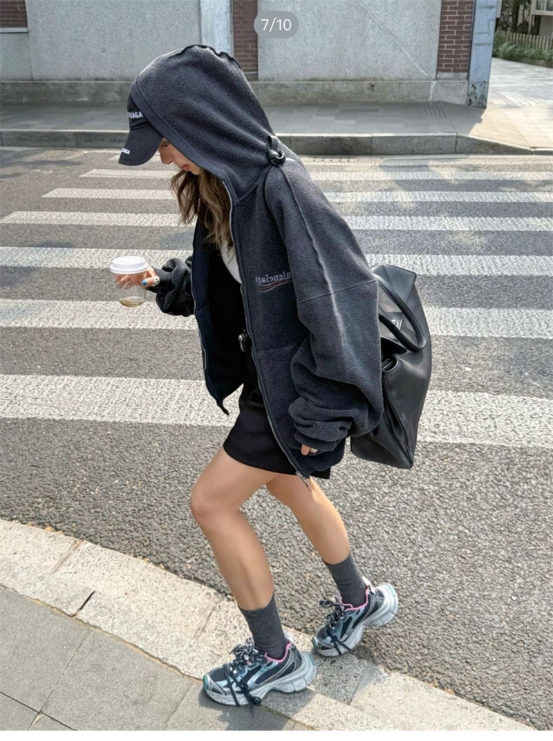 Balenciaga 발렌시아가 폴리티컬 캠페인 인사이드 아웃 라지 핏 집업 후드 레플리카 3번 이미지 - 의류 | 세미샵 레플리카 사이트