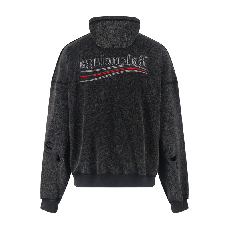 Balenciaga 발렌시아가 폴리티컬 캠페인 인사이드 아웃 라지 핏 집업 후드 레플리카 5번 이미지 - 의류 | 세미샵 레플리카 사이트