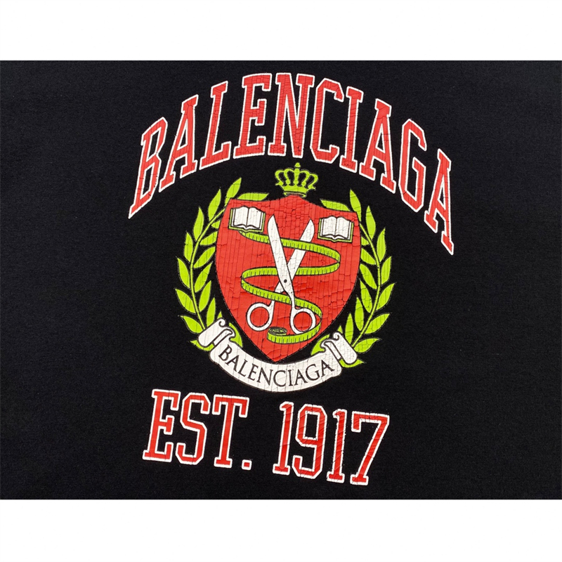 발렌시아가 발렌시아가 1917 컬리지 프린트 반팔 티셔츠 레플리카 8번 이미지 - 의류 | 세미샵 레플리카 사이트