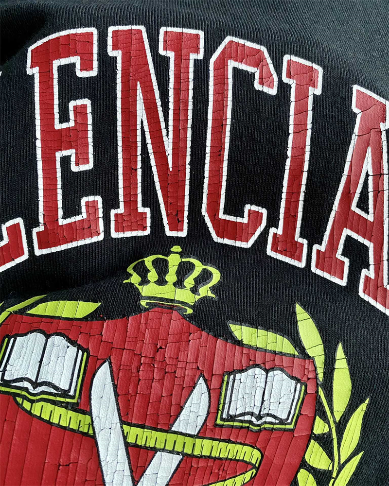 발렌시아가 발렌시아가 1917 컬리지 프린트 반팔 티셔츠 레플리카 11번 이미지 - 의류 | 세미샵 레플리카 사이트