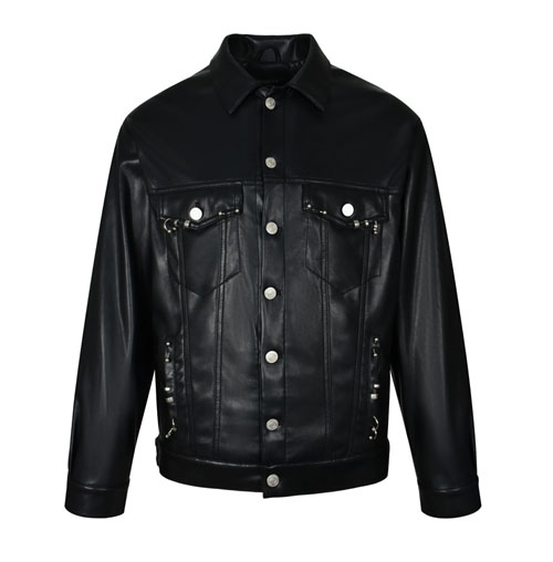 Balenciaga 발렌시아가 24FW 메탈 피어스드 가죽 자켓 레플리카 5번 이미지 - 의류 | 세미샵 레플리카 사이트