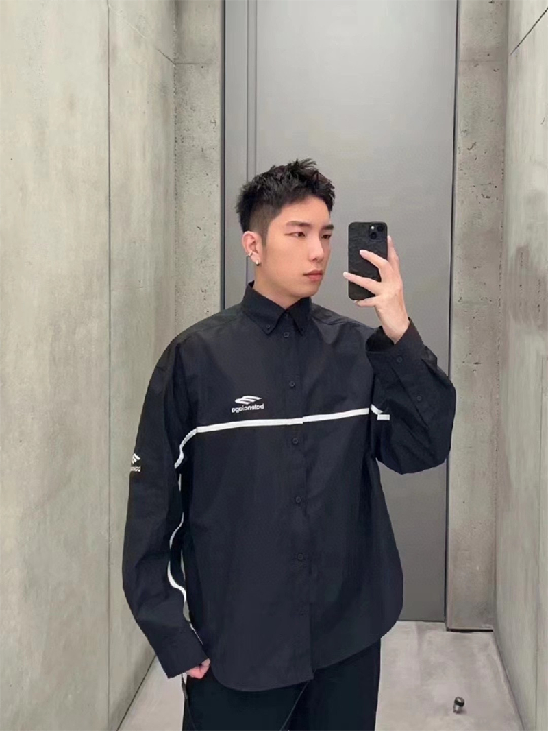 Balenciaga 발렌시아가 3B 스포츠 아이콘 오버사이즈 트랙수트 셔츠 레플리카 3번 이미지 - 의류 | 세미샵 레플리카 사이트