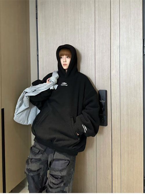 Balenciaga 발렌시아가 3B 스포츠 아이콘 후리스 후드 레플리카 3번 이미지 - 의류 | 세미샵 레플리카 사이트