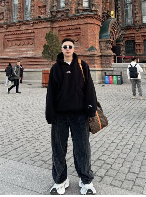 Balenciaga 발렌시아가 3B 스포츠 아이콘 후리스 후드 레플리카 5번 이미지 - 의류 | 세미샵 레플리카 사이트