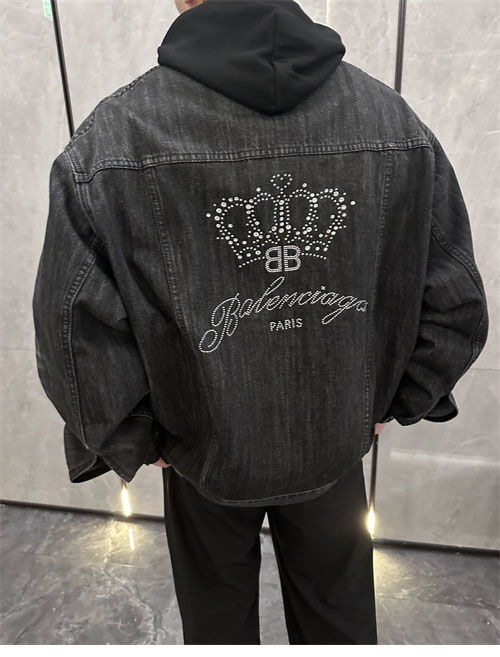 Balenciaga 발렌시아가 BB왕관 로고 데님 자켓 레플리카 6번 이미지 - 의류 | 세미샵 레플리카 사이트