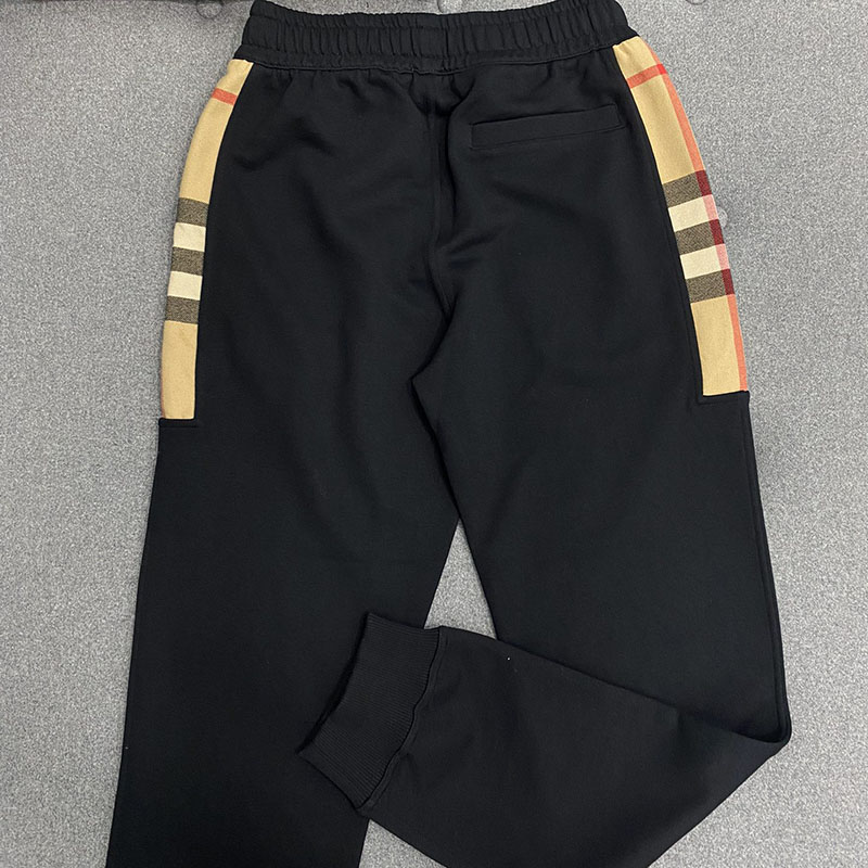 Burberry 버버리 체크 패널 코튼 조깅 팬츠 레플리카 1번 이미지 - 의류 | 세미샵 레플리카 사이트