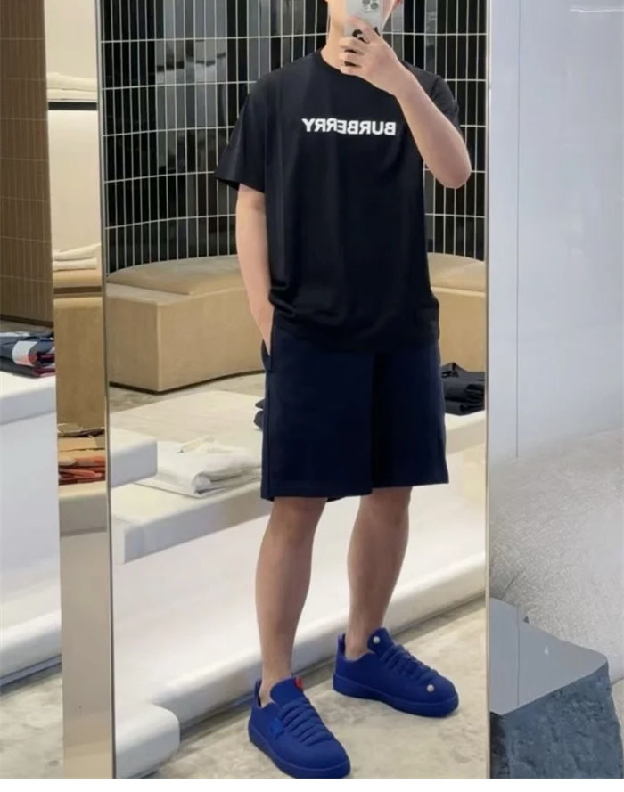 버버리 버버리 코튼 로고 반팔 티셔츠 레플리카 1번 이미지 - 의류 | 세미샵 레플리카 사이트