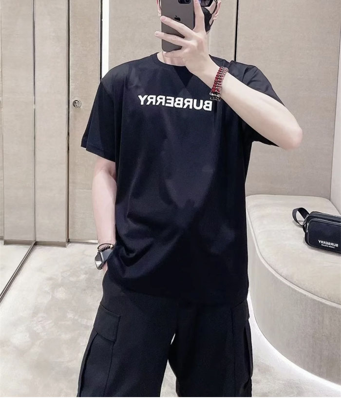 버버리 버버리 코튼 로고 반팔 티셔츠 레플리카 6번 이미지 - 의류 | 세미샵 레플리카 사이트