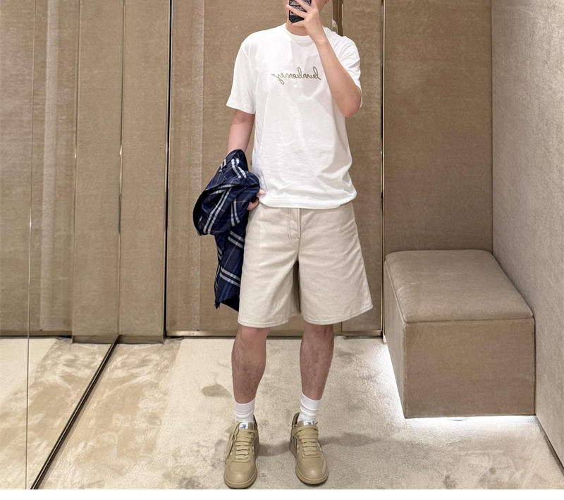 Burberry 버버리 코튼 블렌드 EKD 숏 팬츠 레플리카 4번 이미지 - 의류 | 세미샵 레플리카 사이트