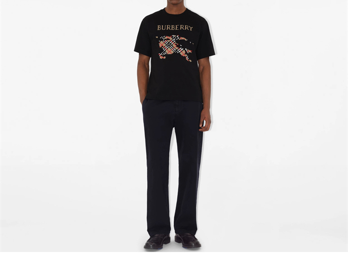 Burberry 버버리 크로스 스티치 EKD 코튼 반팔 티셔츠 레플리카 2번 이미지 - 의류 | 세미샵 레플리카 사이트