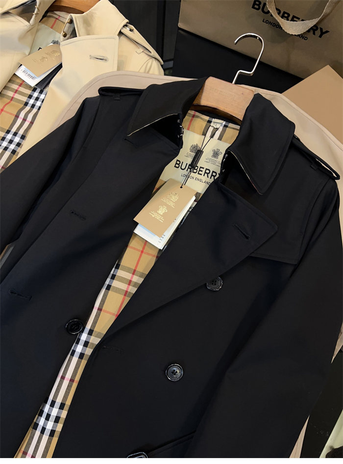 Burberry 버버리 해리티지 여성용 뉴 켄징턴 트렌치코트 블랙 레플리카 12번 이미지 - 의류 | 세미샵 레플리카 사이트