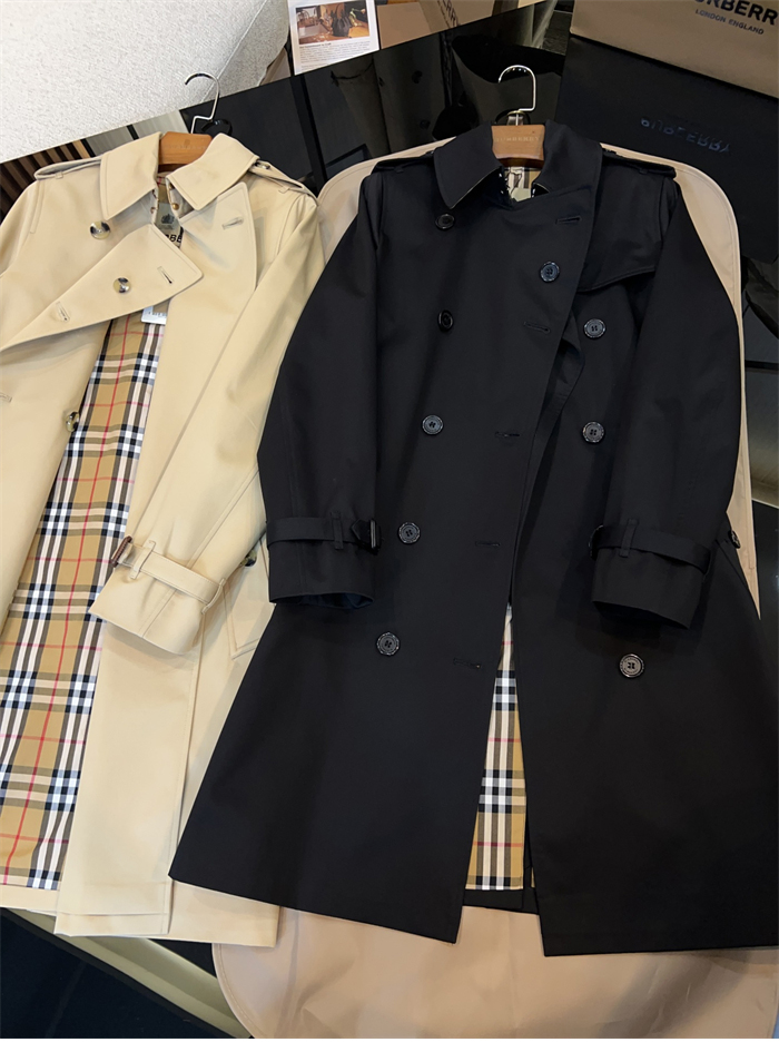 Burberry 버버리 해리티지 여성용 뉴 켄징턴 트렌치코트 블랙 레플리카 17번 이미지 - 의류 | 세미샵 레플리카 사이트