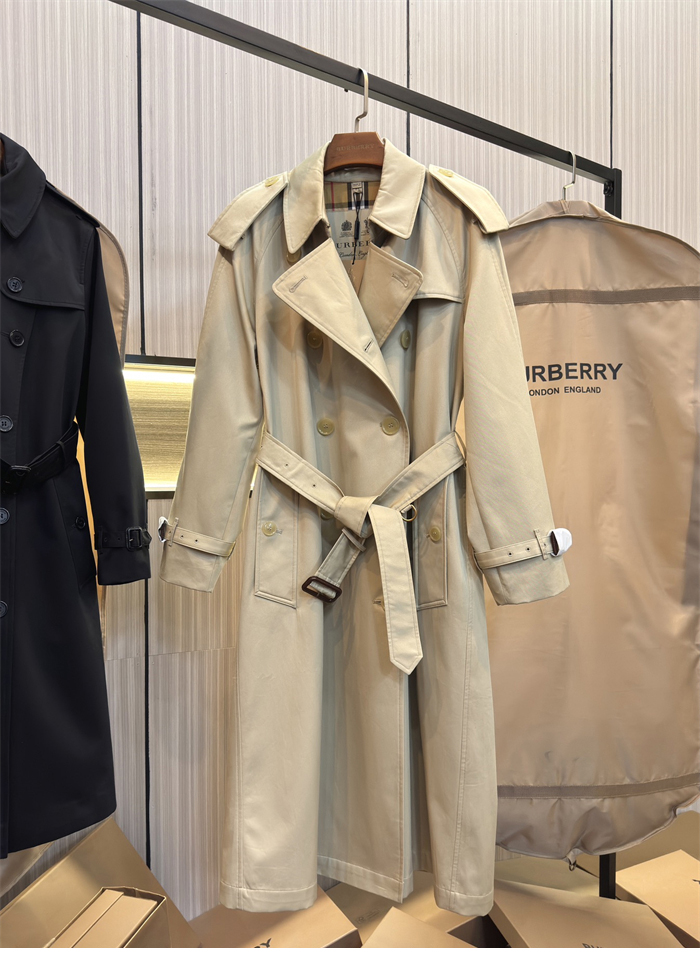 Burberry 버버리 해리티지 여성용 롱 뉴 웨스트민스터 트렌치 코트 베이지 레플리카 5번 이미지 - 의류 | 세미샵 레플리카 사이트