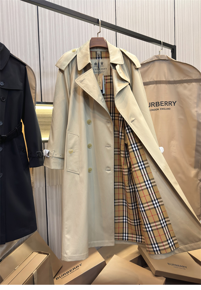 Burberry 버버리 해리티지 여성용 롱 뉴 웨스트민스터 트렌치 코트 베이지 레플리카 8번 이미지 - 의류 | 세미샵 레플리카 사이트
