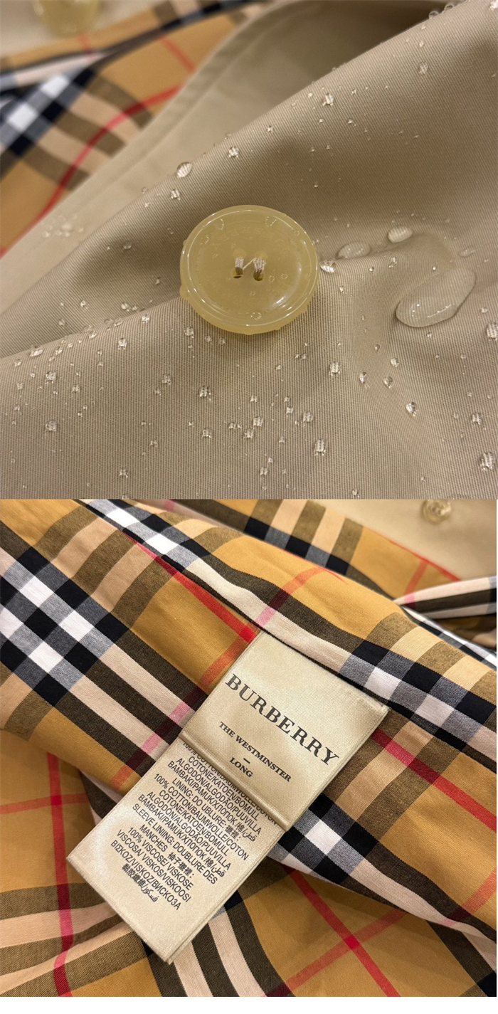 Burberry 버버리 해리티지 여성용 롱 뉴 웨스트민스터 트렌치 코트 베이지 레플리카 10번 이미지 - 의류 | 세미샵 레플리카 사이트