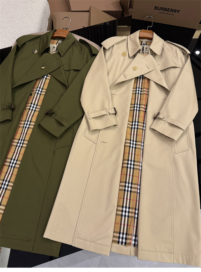 Burberry 버버리 해리티지 여성용 롱 뉴 웨스트민스터 트렌치 코트 베이지 레플리카 19번 이미지 - 의류 | 세미샵 레플리카 사이트
