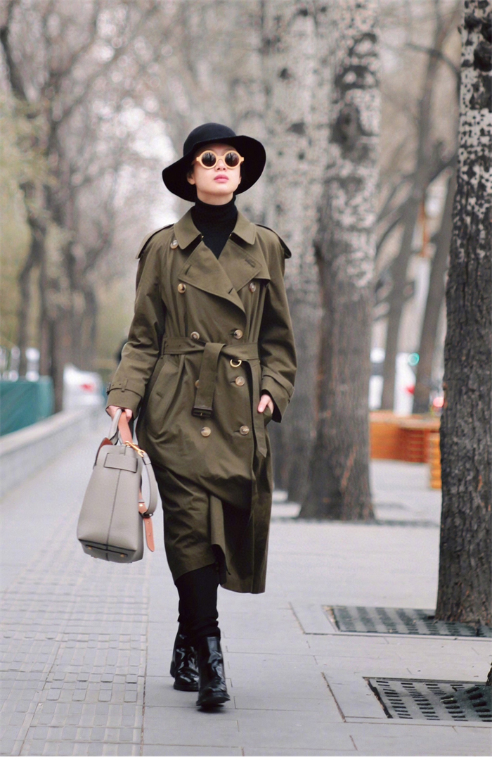 Burberry 버버리 해리티지 여성용 롱 뉴 웨스트민스터 트렌치 코트 카키 레플리카 4번 이미지 - 의류 | 세미샵 레플리카 사이트