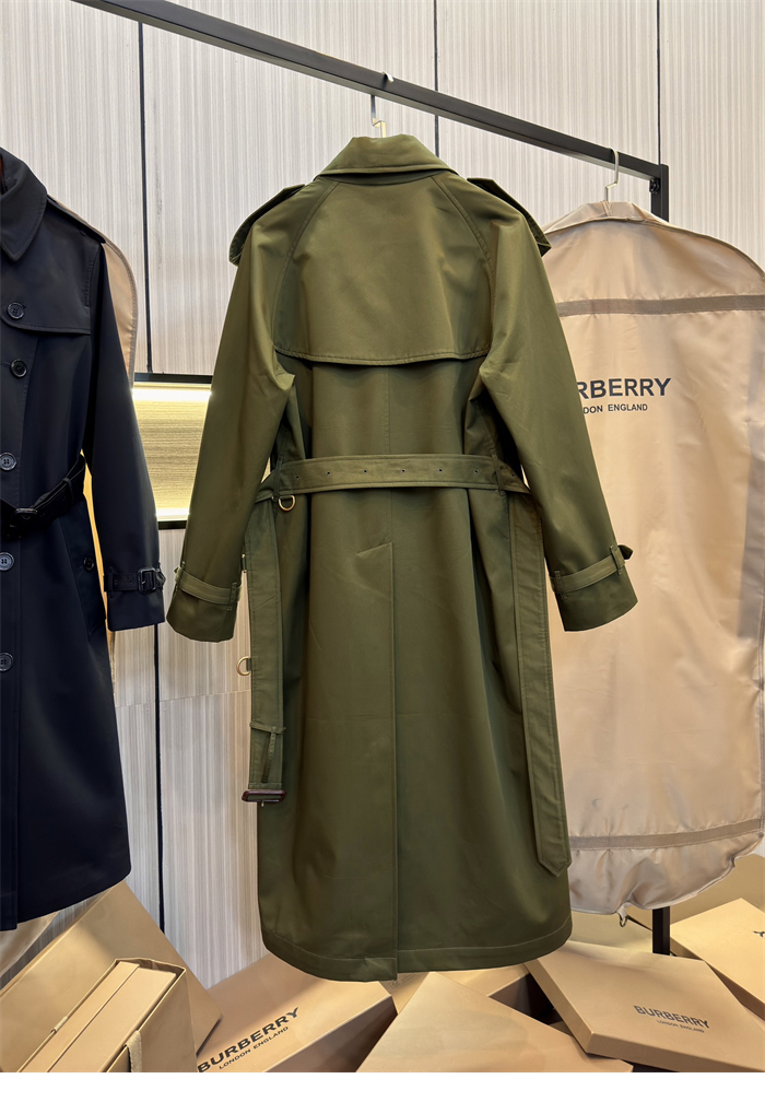 Burberry 버버리 해리티지 여성용 롱 뉴 웨스트민스터 트렌치 코트 카키 레플리카 8번 이미지 - 의류 | 세미샵 레플리카 사이트