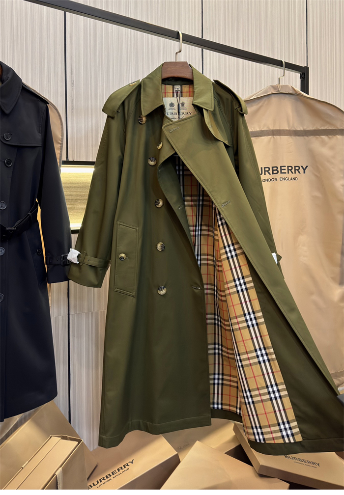 Burberry 버버리 해리티지 여성용 롱 뉴 웨스트민스터 트렌치 코트 카키 레플리카 9번 이미지 - 의류 | 세미샵 레플리카 사이트
