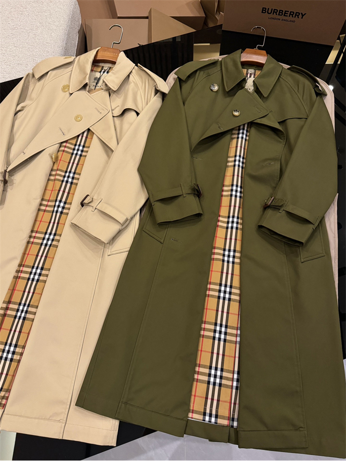 Burberry 버버리 해리티지 여성용 롱 뉴 웨스트민스터 트렌치 코트 카키 레플리카 19번 이미지 - 의류 | 세미샵 레플리카 사이트