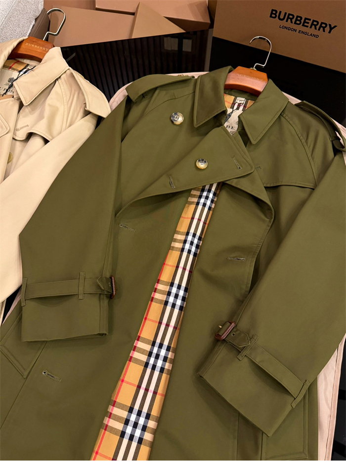 Burberry 버버리 해리티지 여성용 롱 뉴 웨스트민스터 트렌치 코트 카키 레플리카 21번 이미지 - 의류 | 세미샵 레플리카 사이트