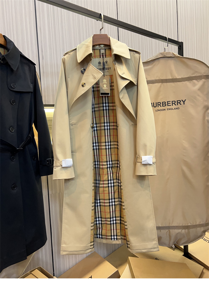 Burberry 버버리 해리티지 여성용 롱 뉴 켄징턴 베이지 레플리카 8번 이미지 - 의류 | 세미샵 레플리카 사이트