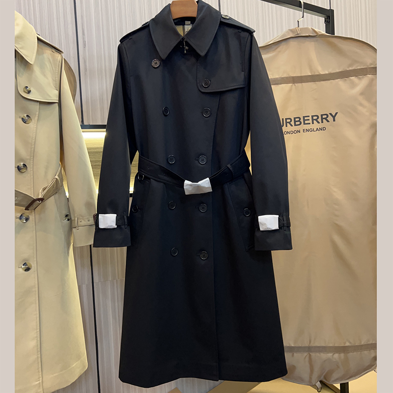 Burberry 버버리 해리티지 여성용 롱 뉴 켄징턴 블랙 레플리카 1번 이미지 - 의류 | 세미샵 레플리카 사이트