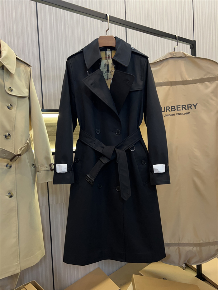 Burberry 버버리 해리티지 여성용 롱 뉴 켄징턴 블랙 레플리카 6번 이미지 - 의류 | 세미샵 레플리카 사이트
