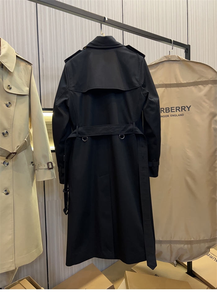 Burberry 버버리 해리티지 여성용 롱 뉴 켄징턴 블랙 레플리카 7번 이미지 - 의류 | 세미샵 레플리카 사이트