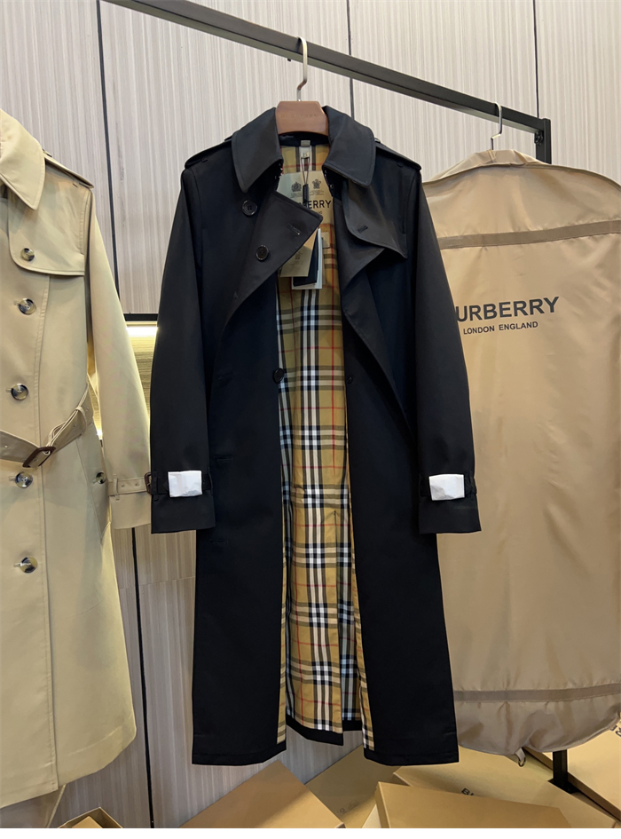 Burberry 버버리 해리티지 여성용 롱 뉴 켄징턴 블랙 레플리카 8번 이미지 - 의류 | 세미샵 레플리카 사이트