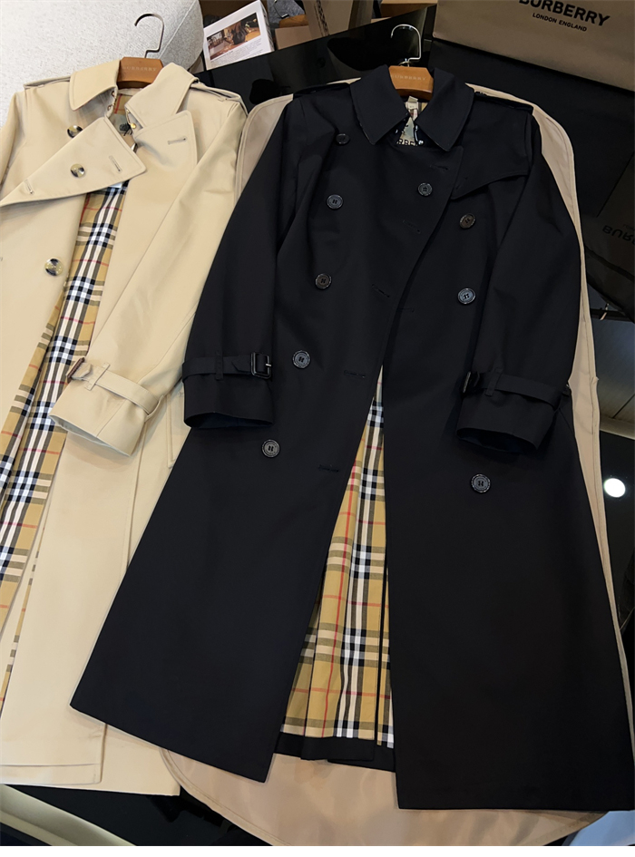 Burberry 버버리 해리티지 여성용 롱 뉴 켄징턴 블랙 레플리카 17번 이미지 - 의류 | 세미샵 레플리카 사이트