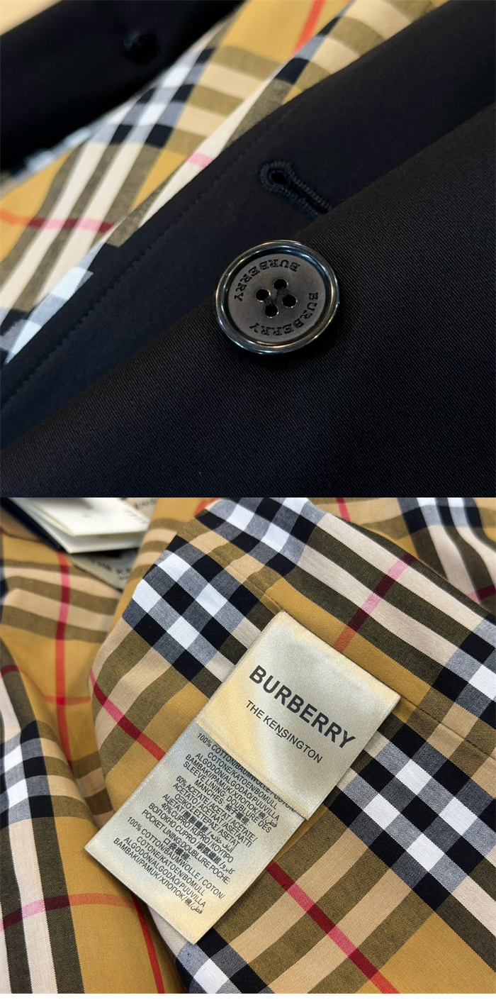 Burberry 버버리 해리티지 여성용 숏 뉴 켄징턴 트렌치코트 블랙 레플리카 12번 이미지 - 의류 | 세미샵 레플리카 사이트