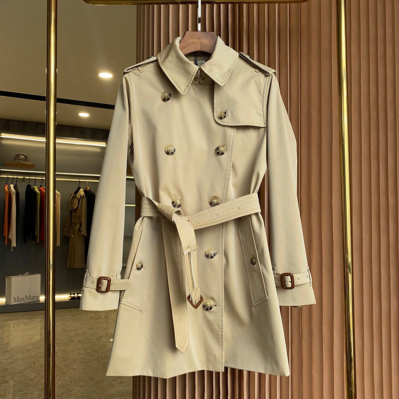 Burberry 버버리 해리티지 여성용 숏 켄징턴 트렌치코트 베이지 레플리카 1번 이미지 - 의류 | 세미샵 레플리카 사이트