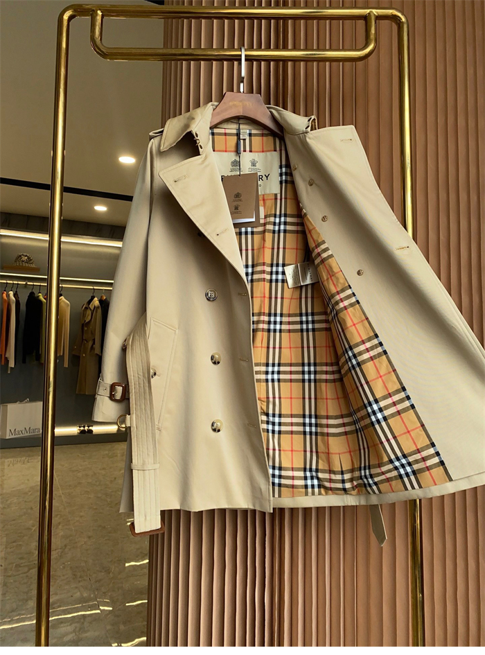 Burberry 버버리 해리티지 여성용 숏 켄징턴 트렌치코트 베이지 레플리카 9번 이미지 - 의류 | 세미샵 레플리카 사이트